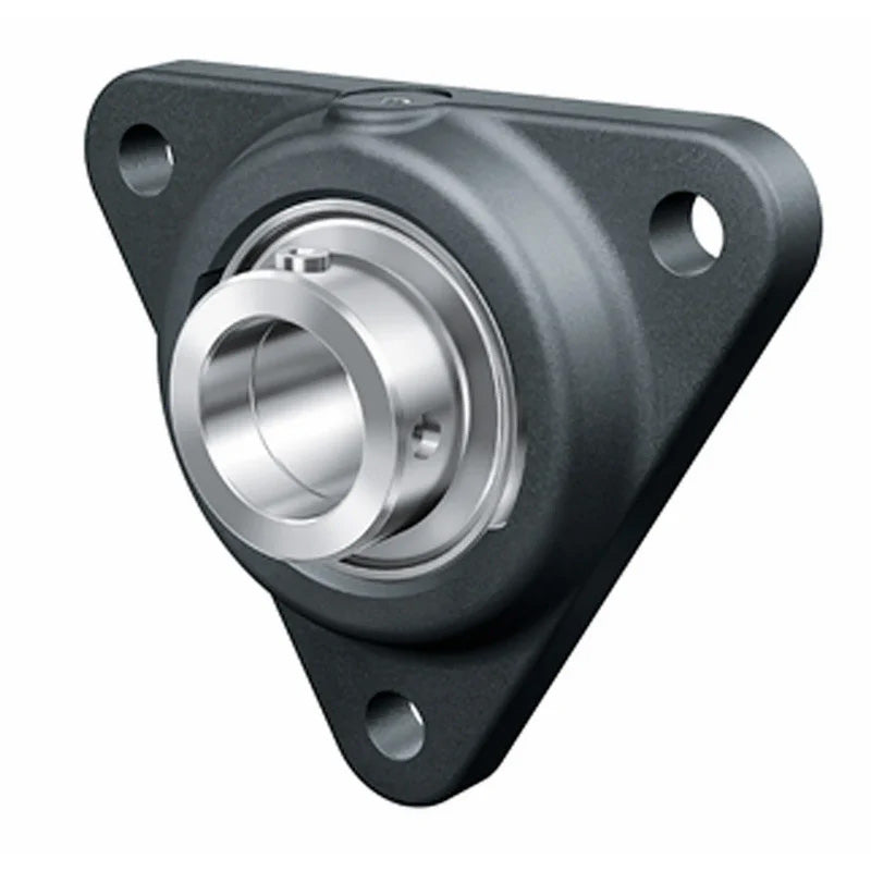 INA PCFTR35XL Three Bolt Cast Iron Triangular Housing Unit with Eccentric Collar Insert 35mm Bore
