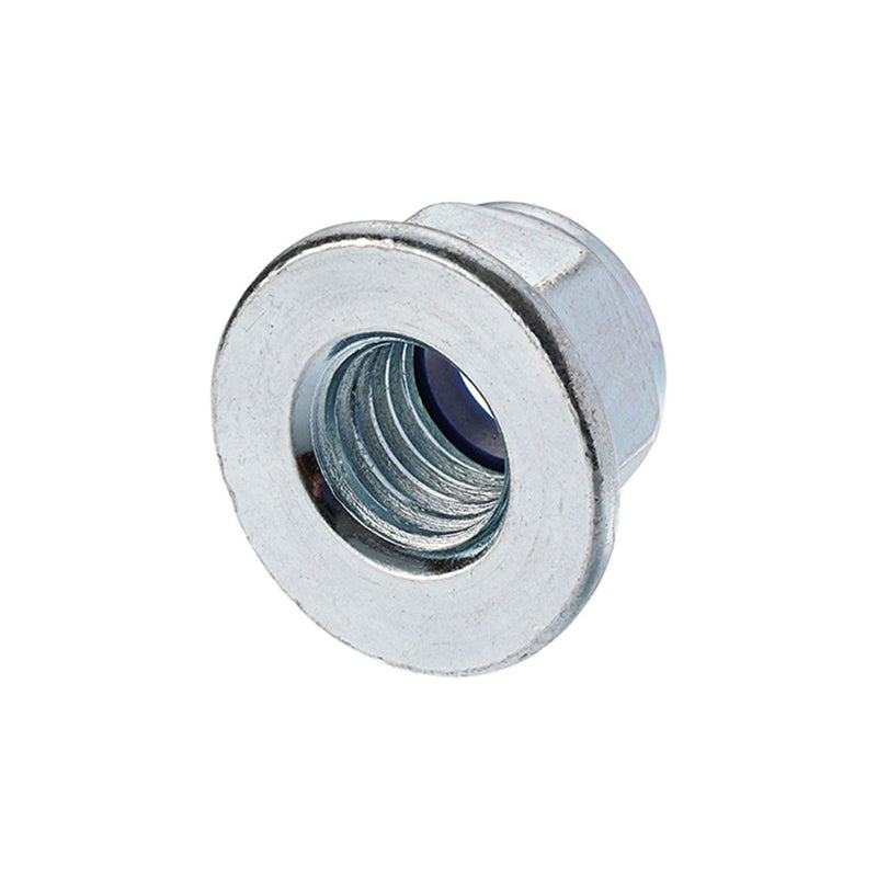 Unifix M5x8 - Class 8 Steel Insert Flange Nut DIN 6926 with 0.8mm Pitch and Bright Zinc Plated Finish - Allow 2-3 Days