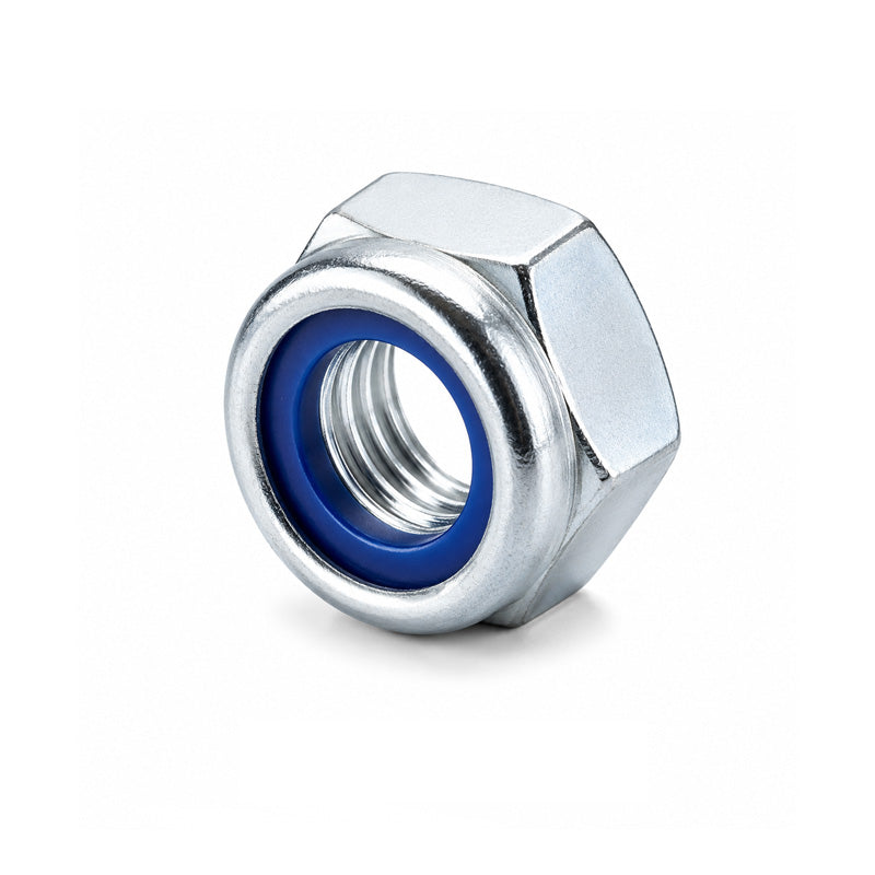 Unifix M20x30 - Class 10 Steel Insert Nut DIN 985 with 2.5mm Pitch and Galvanised Finish - Allow 2-3 Days