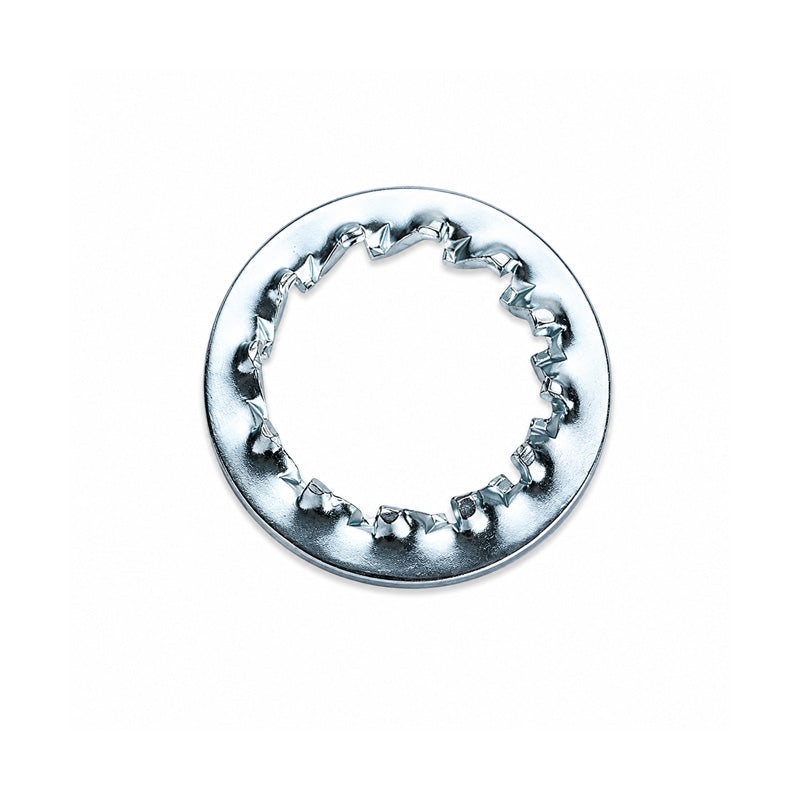 Unifix M4x8x0.6mm Internal Serrated Washer DIN 6798J with Bright Zinc Plated Finish - Allow 2-3 Days