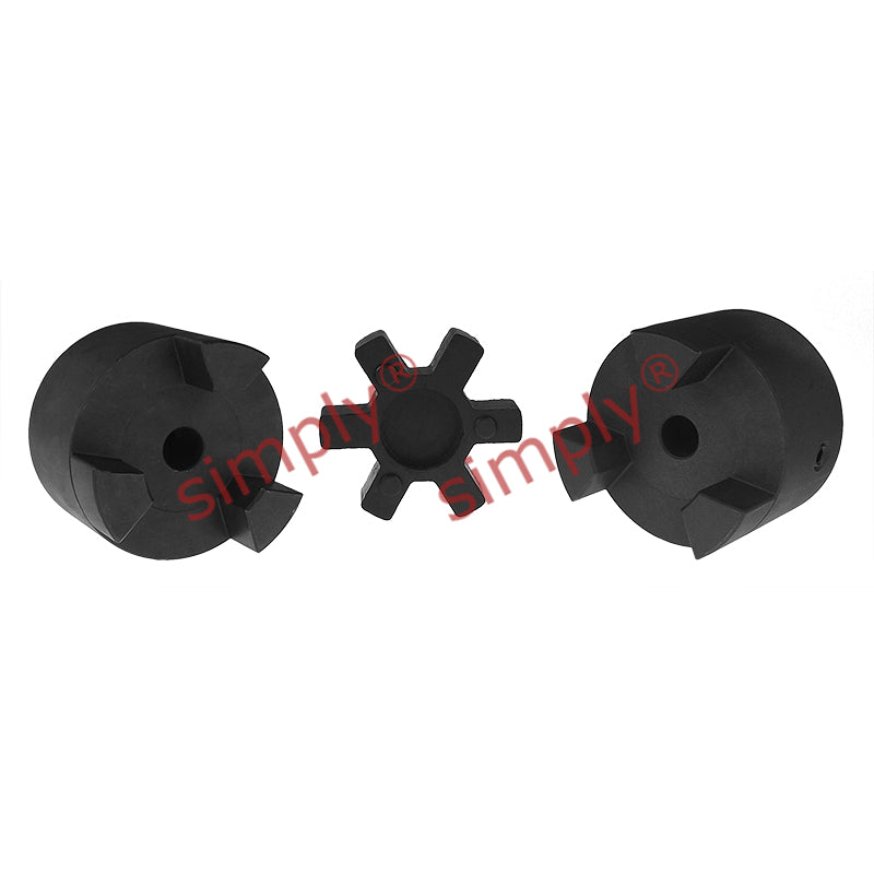 Major Branded L150B/L150B Pilot Bored Jaw Coupling Assembly Max Bore 48mm with Nitrile Rubber Insert