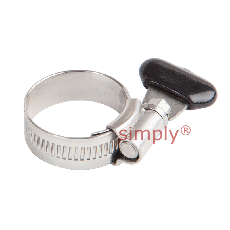 JCS WSZC35 Zinc Plated Steel Hi-Grip Wing Screw Adjustment Range 25-35mm Band Width 13mm