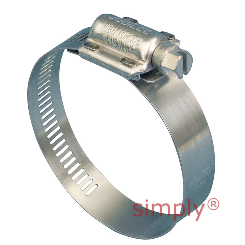 HT280 304 Stainless Steel High Torque Jubilee Clip Adjustment Range 250mm - 280mm Band Width 16mm