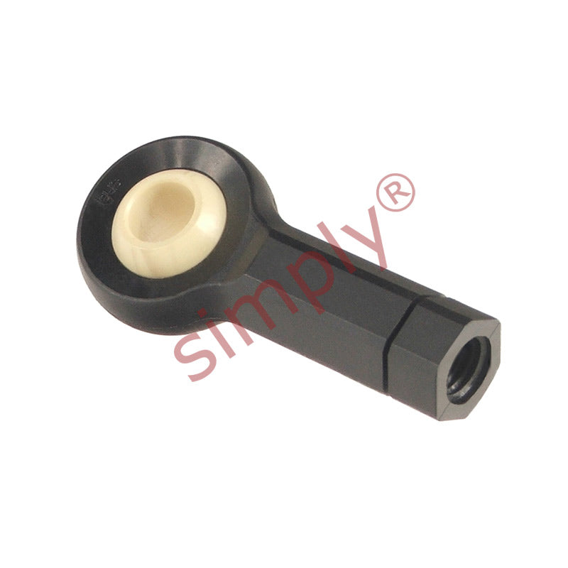 igubal KBRM08CLMH Right Hand Female Plastic Rod End with Hexagon Body 8mm Bore M8 Thread 
