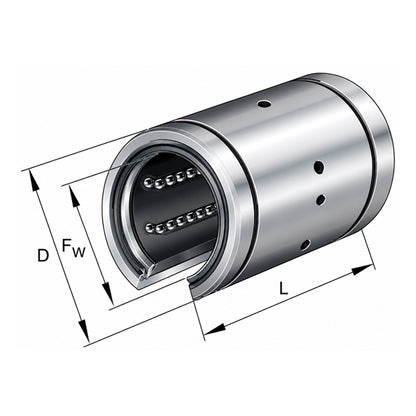 INA KBO12PP Linear Ball Bushing with Contact Seals 12x22x32mm