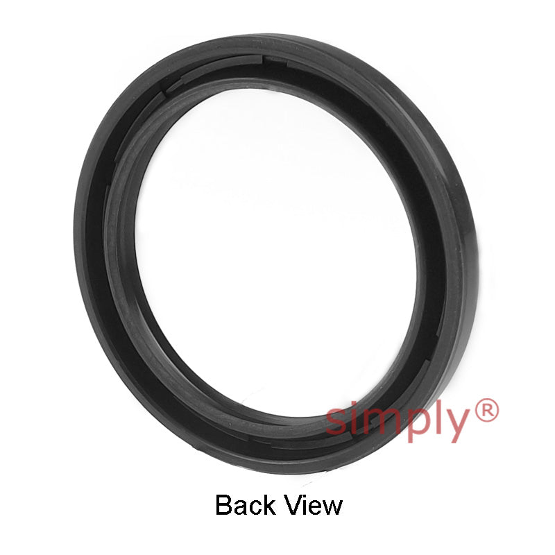 17x24x4mm Nitrile Rubber Double Lip Rotary Shaft Oil Seal Springless Design KC Style