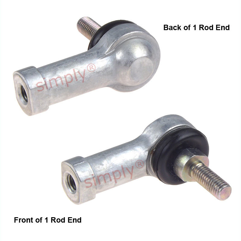 IKO LHSA10 Right Hand Metric Steel / Steel Studded Copper Alloy Bushing with Fixed Dust Cover L-Ball Rod End M10x1.25 Thread