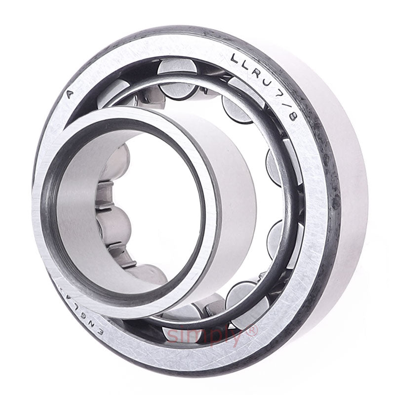 Major Branded LLRJ7/8 Cylindrical Roller Bearing 7/8x2x9/16 inch