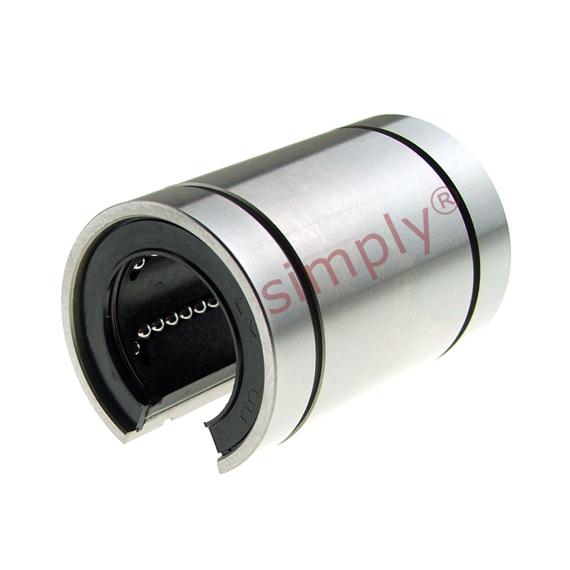 LMB12UUOP Imperial Open Linear Ball Bushing with Rubber Seals 0.75x1.25x1.625 inch