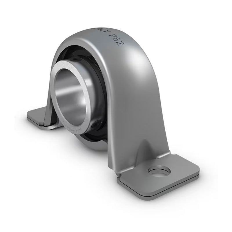 RHP LPBR30A 30mm Bore 2 Bolt Pressed Steel Pillow Housing with Rubber Liner Bearing