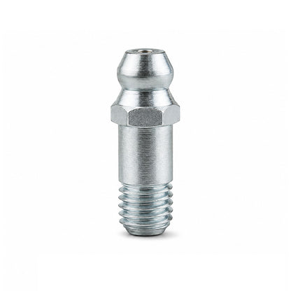 M6x1 Metric Tapered Hardened Mild Steel Zinc Plated Straight Hydraulic Grease Nipples 