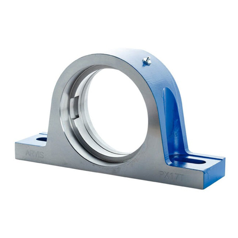 Major Brand MP7T Metric Steel Two Bolt Pillow / Plummer Block Housing for Bearing Inserts with 110mm Outer Diameter - Allow 3-4 Weeks