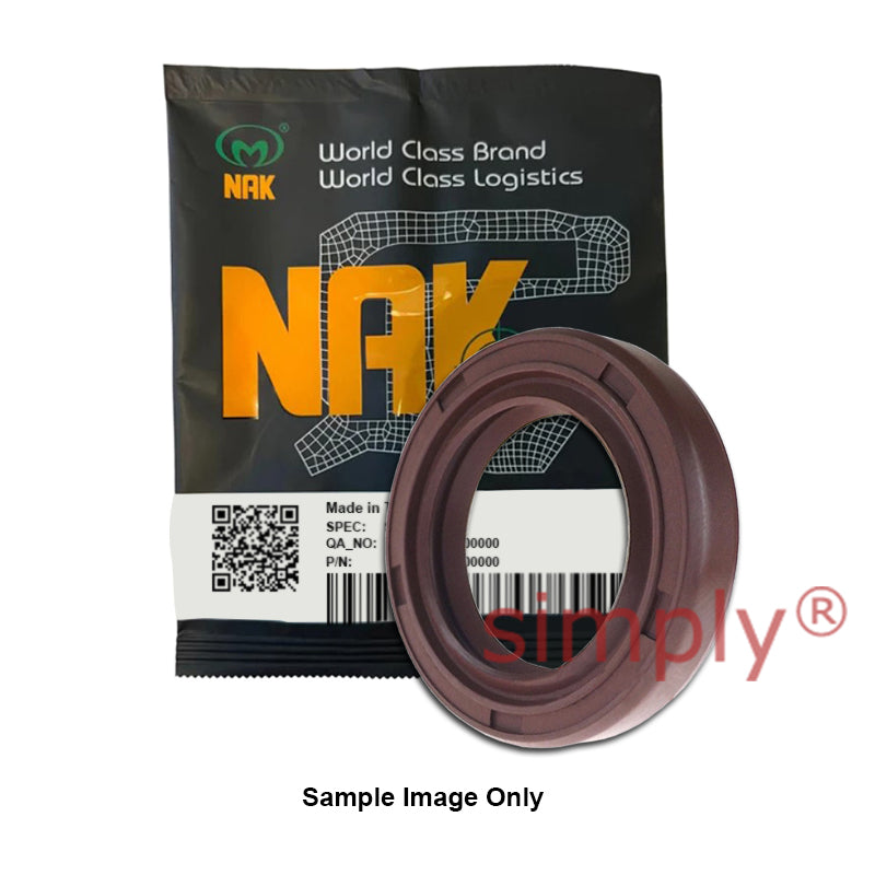 NAK 16x30x7/7.5mm HIGH PRESSURE FKM Rubber Double Lip Rotary Shaft Oil Seal with Extra Internal Sealing Profile with Garter Spring TCN11