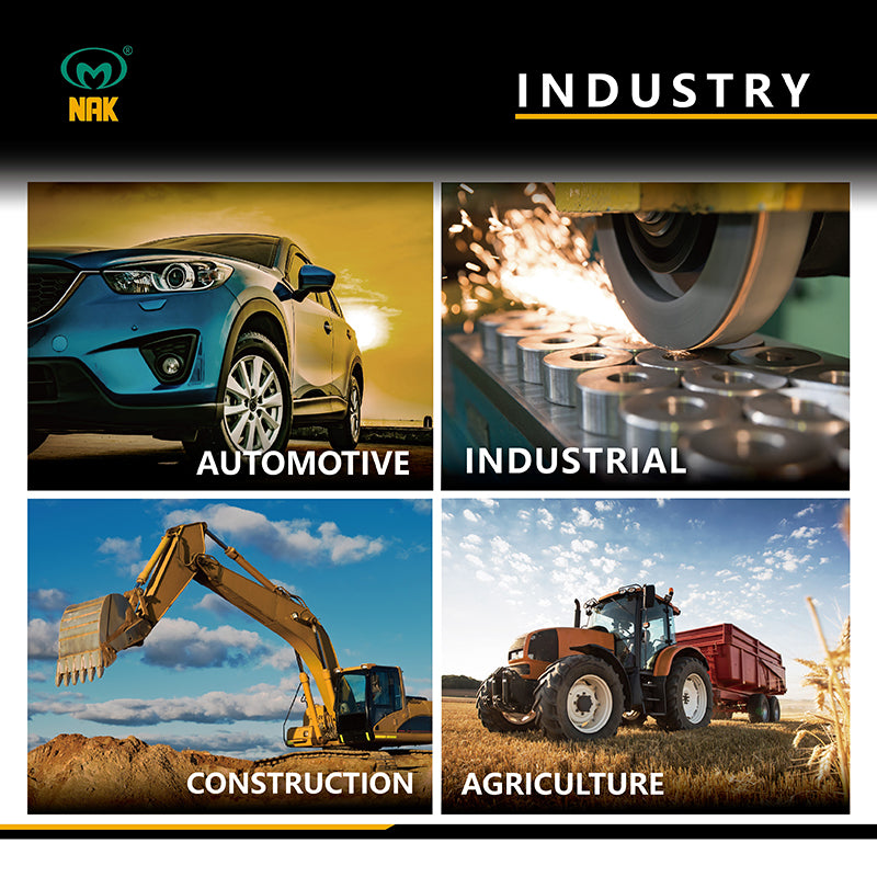 NAK 35x62x10mm Nitrile Rubber Double Lip Rotary Shaft Oil Seal with Garter Spring TC