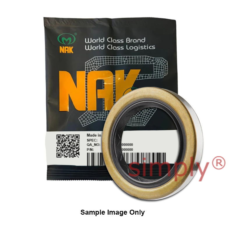 NAK 30x40x4mm Metal Cased Lead-in Chamfer FKM Rubber Double Lip Rotary Shaft Oil Seal with Garter Spring TM