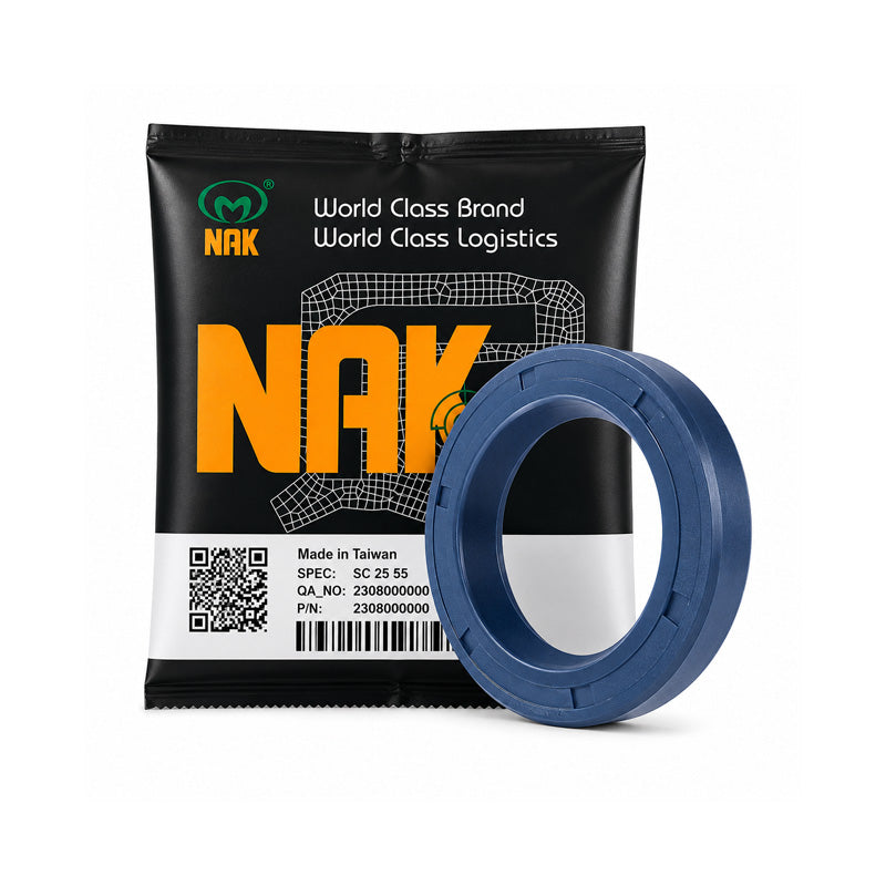 NAK 20x38x7mm Blue Corrugated Nitrile Rubber Double Lip Rotary Shaft Oil Seal with Garter Spring TG - Allow 7-10 Days