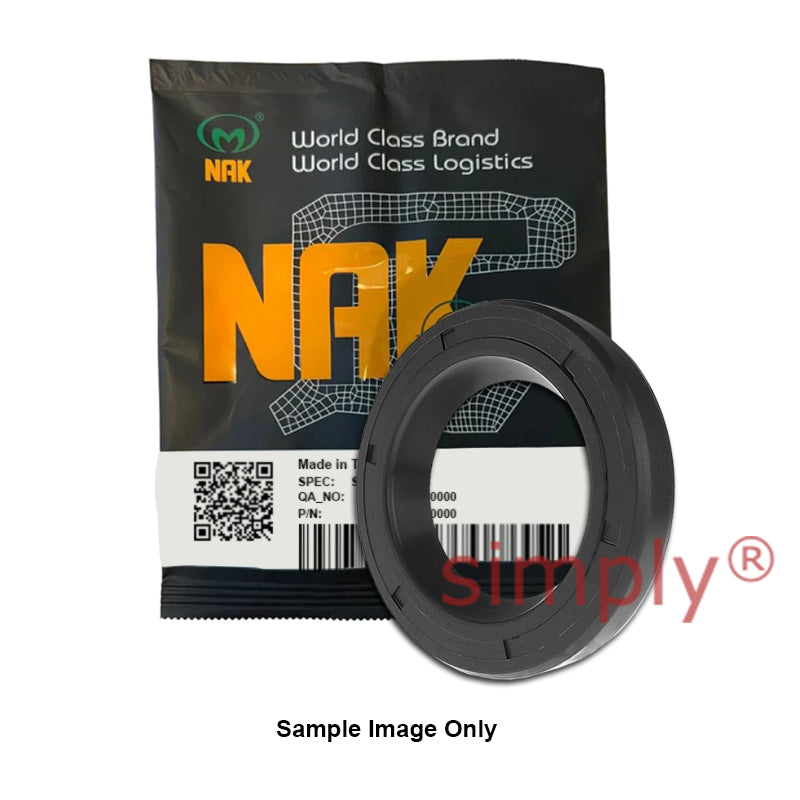 NAK 15x28x5.5/mm HIGH PRESSURE Nitrile Rubber Double Lip Rotary Shaft Oil Seal with Extra Internal Sealing Profile with Garter Spring TCN1
