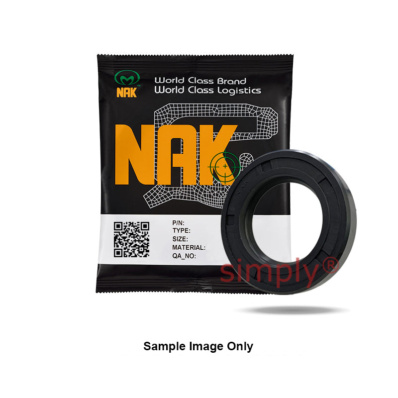 NAK 12x40x7mm Nitrile Rubber Single Lip Rotary Shaft Oil Seal with Stainless Spring SC