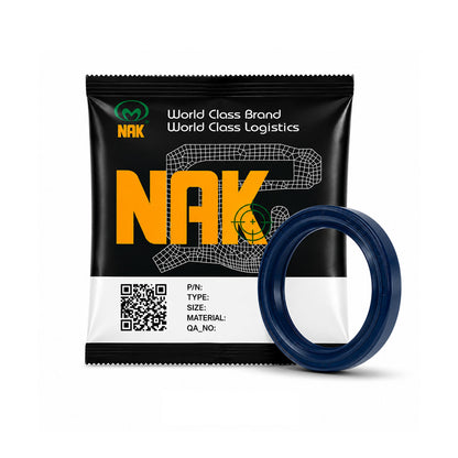NAK 17x27x7mm Blue Nitrile Rubber Double Lip Rotary Shaft Oil Seal with Garter Spring TC - Allow 7-10 Days