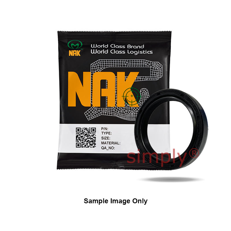 NAK 42x72x8mm Nitrile Rubber Double Lip Rotary Shaft Oil Seal with Garter Spring TC