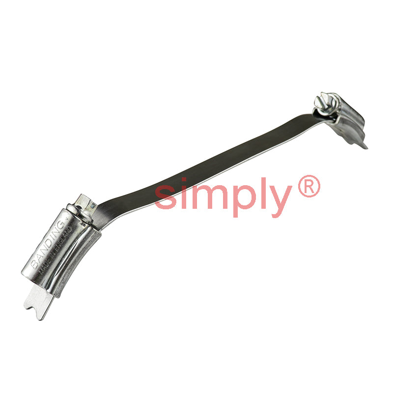 Pack of 10 - JCS NCZ150 Zinc Plated Steel Banding 150mm Connectors for use with 12mm Banding 