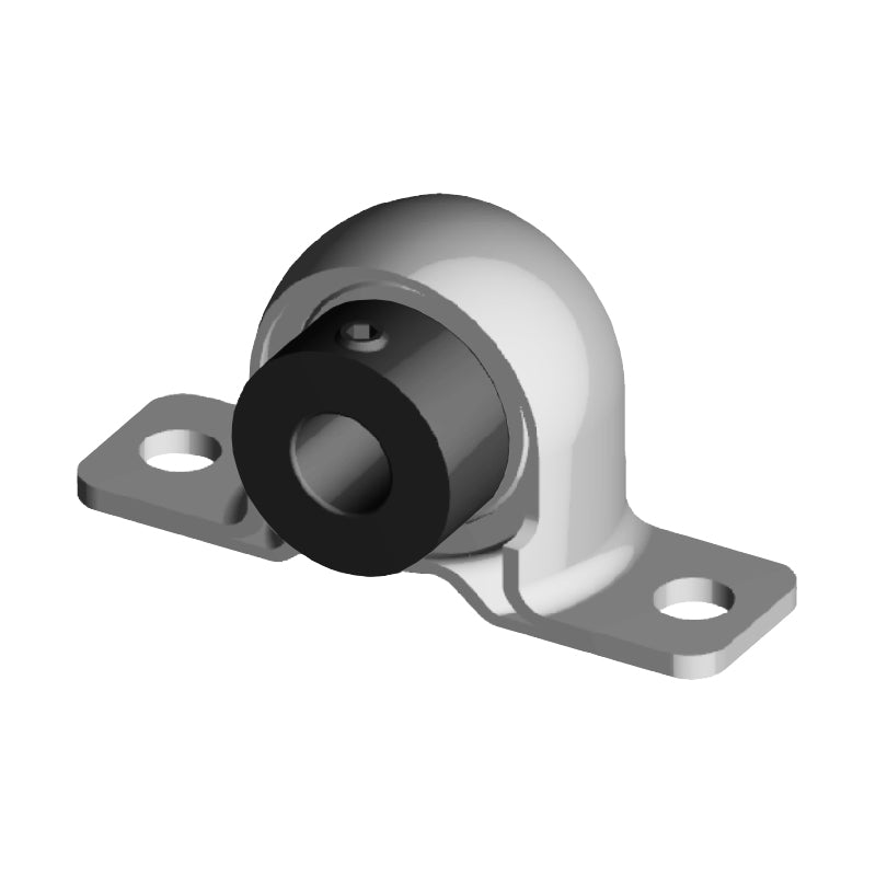 NTN AELPP204W3 Metric Pressed Steel Two Bolt Plummer Block Housing with 20mm Eccentric Collar Insert - Allow 2-3 Days
