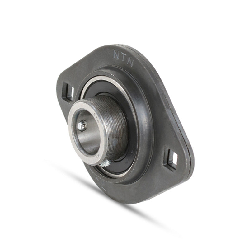 NTN ASPFL208-108 Oval 2 Bolt Pressed Steel Bearing Housing with 1-1/2 inch Insert - Allow 2-3 Days