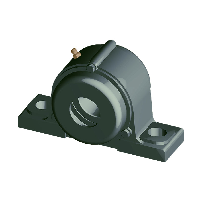 NTN C-UCP313-209D1 Imperial Cast Iron Two Bolt Pillow / Plummer Block Housing with 2-9/16 inch Bore Insert with Cast Iron Cover - Open Version - Allow 2-3 Days