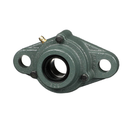 NTN C-UKFL320D1/H2320X Metric Two Bolt Cast Iron Oval Housing with Cast Iron Cover - Open Version - Insert and Adaptor Sleeve Fits 90mm Shaft - Allow 2-3 Days