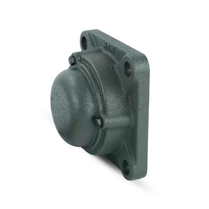 NTN CM-UKFX13AD1/HA2313 Imperial Four Bolt Square Cast Iron Housing with Cast Iron Cover - Closed Version - Insert and Adaptor Sleeve Fits 2-3/16 inch Shaft - Allow 2-3 Days