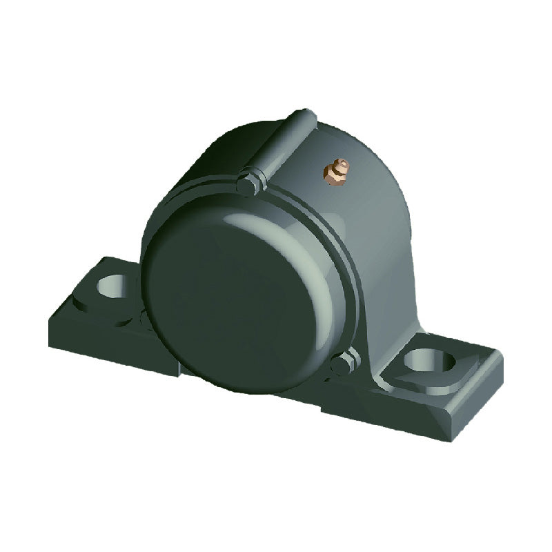 NTN CM-UKP208D1/H2308X Metric Cast Iron Two Bolt Pillow / Plummer Block Housing with Cast Iron Cover - Closed Version - Insert and Adaptor Sleeve Fits 35mm Shaft - Allow 2-3 Days