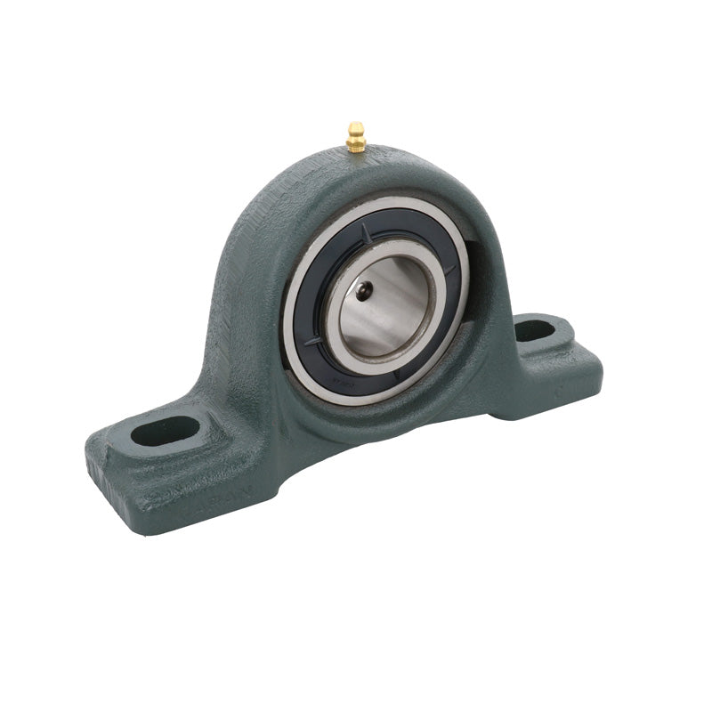 NTN M-UCP212D1 Metric Cast Iron Two Bolt Pillow / Plummer Block Housing with 60mm Bore Insert - Allow 2-3 Days