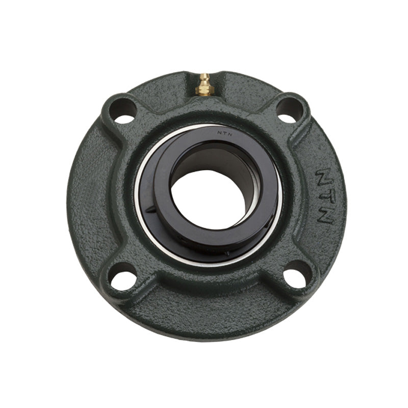 NTN M-UELFC210-114D1 Imperial Four Bolt Cast Iron Round Flanged Housing with 1-7/8 inch Eccentric Collar Insert - Allow 2-3 Days