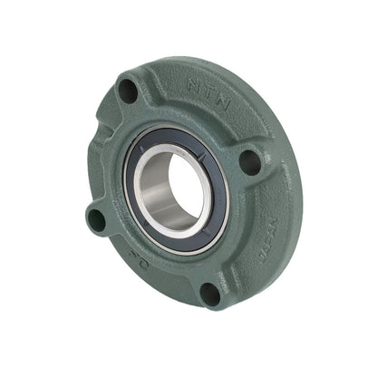 NTN UKFC215D1/H2315X Metric Four Bolt Cast Iron Round Flanged Housing Insert and Adaptor Sleeve Fits 65mm Shaft - Allow 2-3 Days