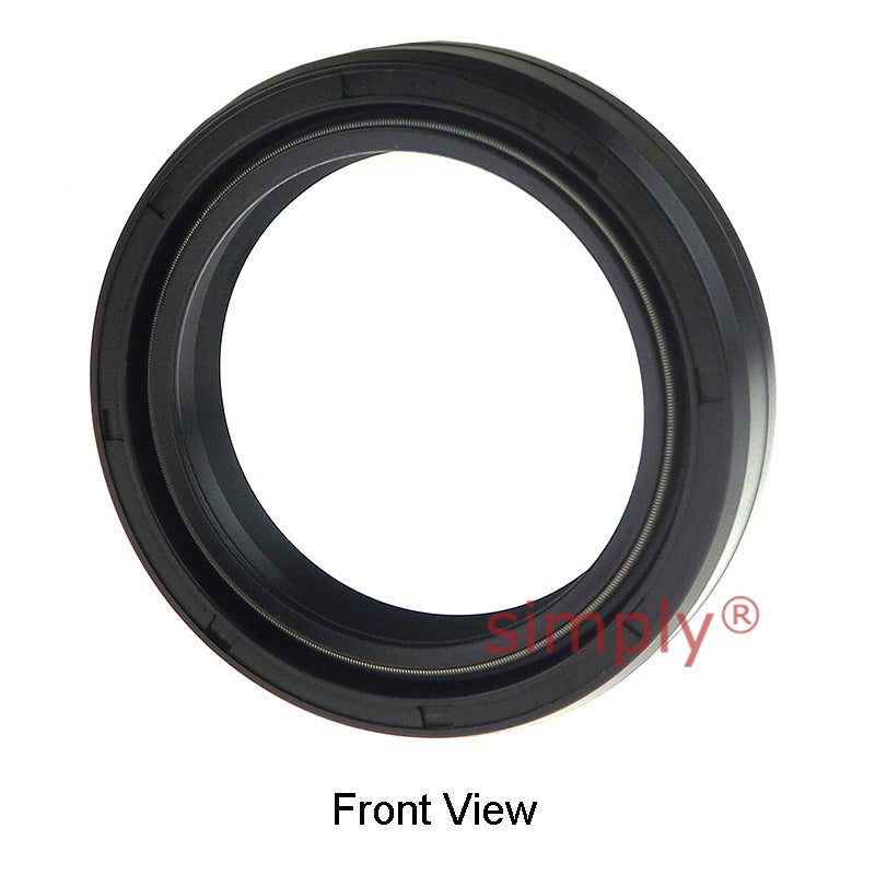 41.7x55x7.5DC4YSS Metric Fork and Damper Nitrile Rubber Oil Seal with 2 Opposite Facing Individually Sprung Sealing Lips and Raised Outer Sealing Band on Outside Diameter