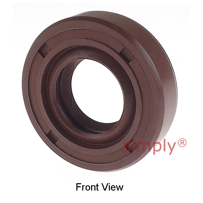 34x47x8mm TC / R23 Double Lip FKM Rubber Metric Rotary Shaft Oil Seal with Garter Spring