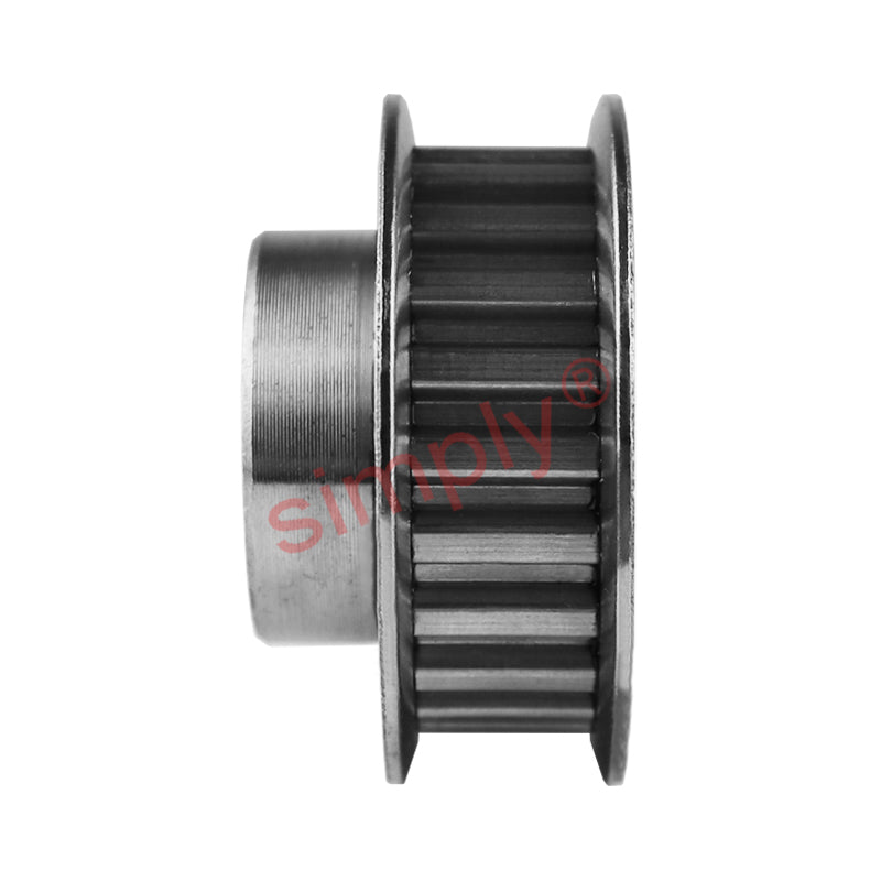 P18-MXL-025F - 0.08 inch Pitch 18 Tooth Flanged Pilot Bore Aluminium Timing Pulley for 1/4 inch Wide Belt