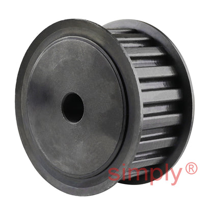 P40-L-075F - 3/8 inch Pitch 40 Tooth Flanged Pilot Bored Steel Timing Pulley for 3/4 inch Wide Belts