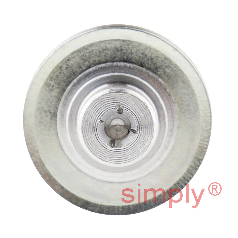 Aluminium Centre Drilled T5 Timing Pulley with Flanges 5mm Pitch 12 Tooth for 25mm Wide Belts