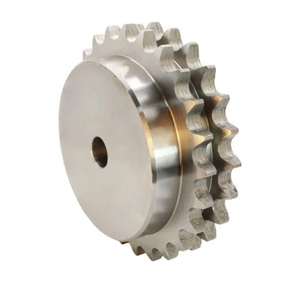 22 Tooth 08B Duplex Pilot Bore Sprocket for 1/2 inch Pitch Chain