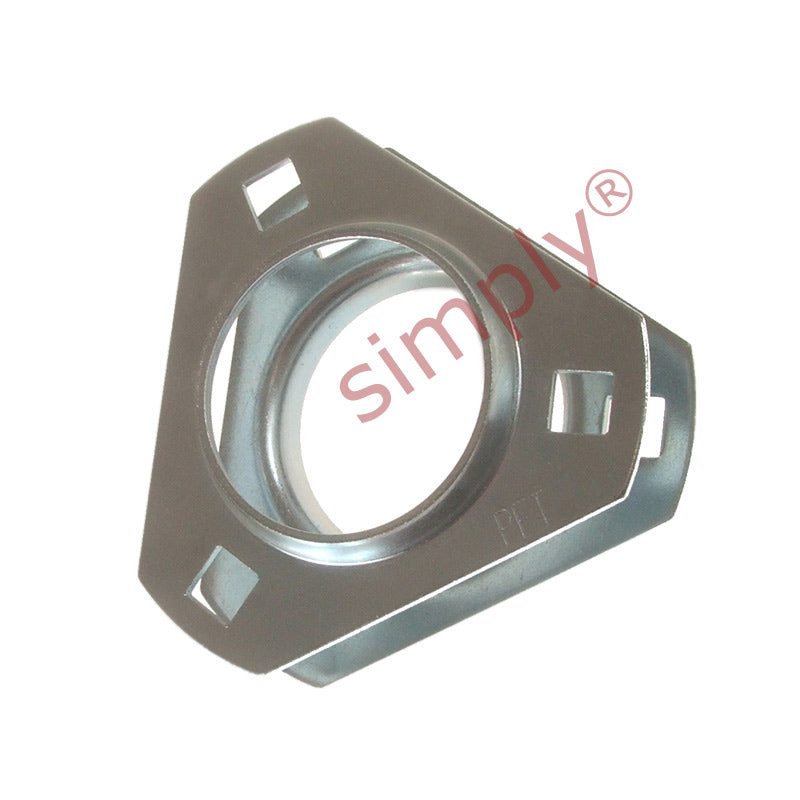 SSPFT-5 Pressed Stainless Steel 3 Bolt Triangle Flange Housing for SA and SB 205 Inserts