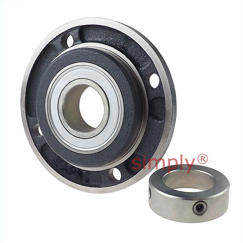 INA PME55XL Four Bolt Cast Iron Round Housing with Eccentric Collar Insert 55mm Bore