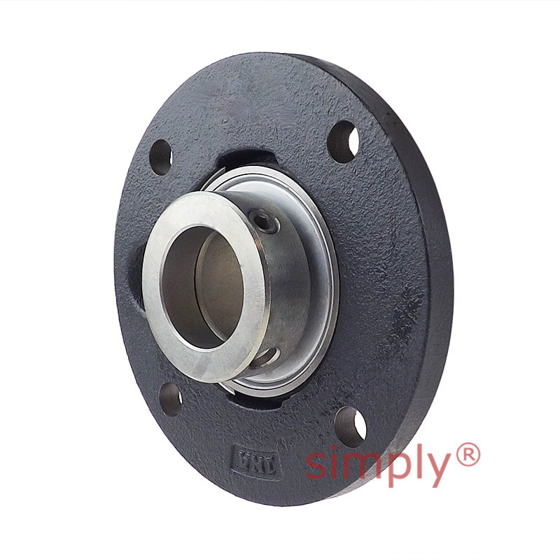 INA PME30XLN Four Bolt Cast Iron Round Housing with Eccentric Collar Insert 30mm Bore