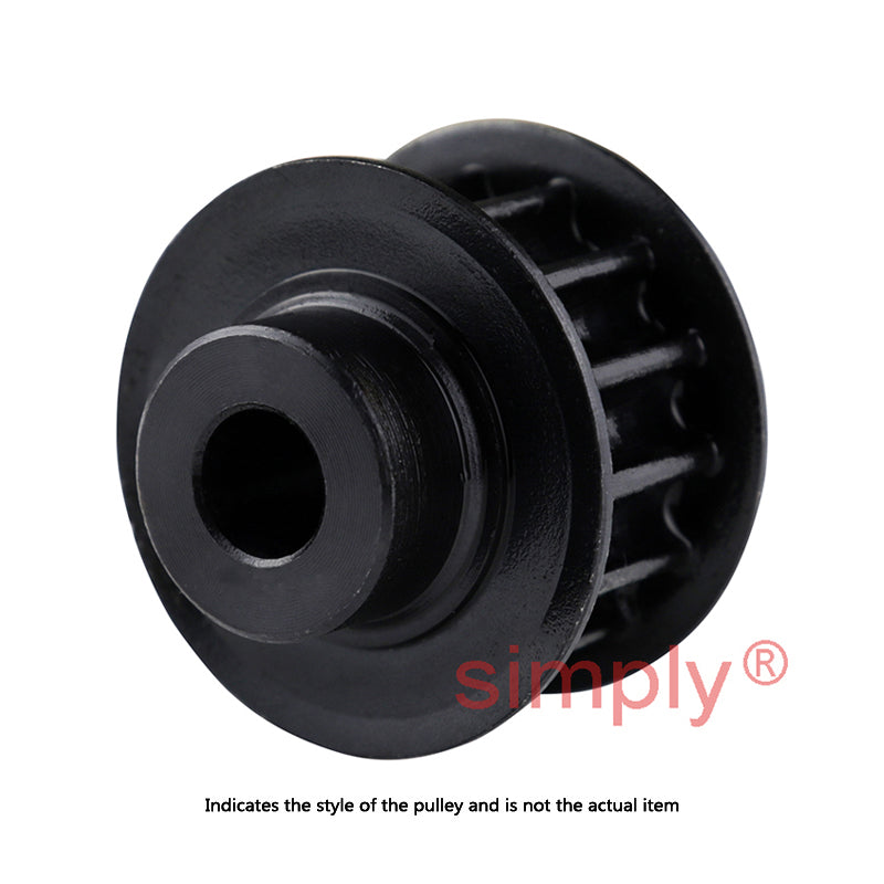 PC14M-48S-125 - 14mm Pitch 48 Tooth Polychain and Synchrochain Steel Pilot Bore Timing Belt Pulley for 125mm Wide Belts
