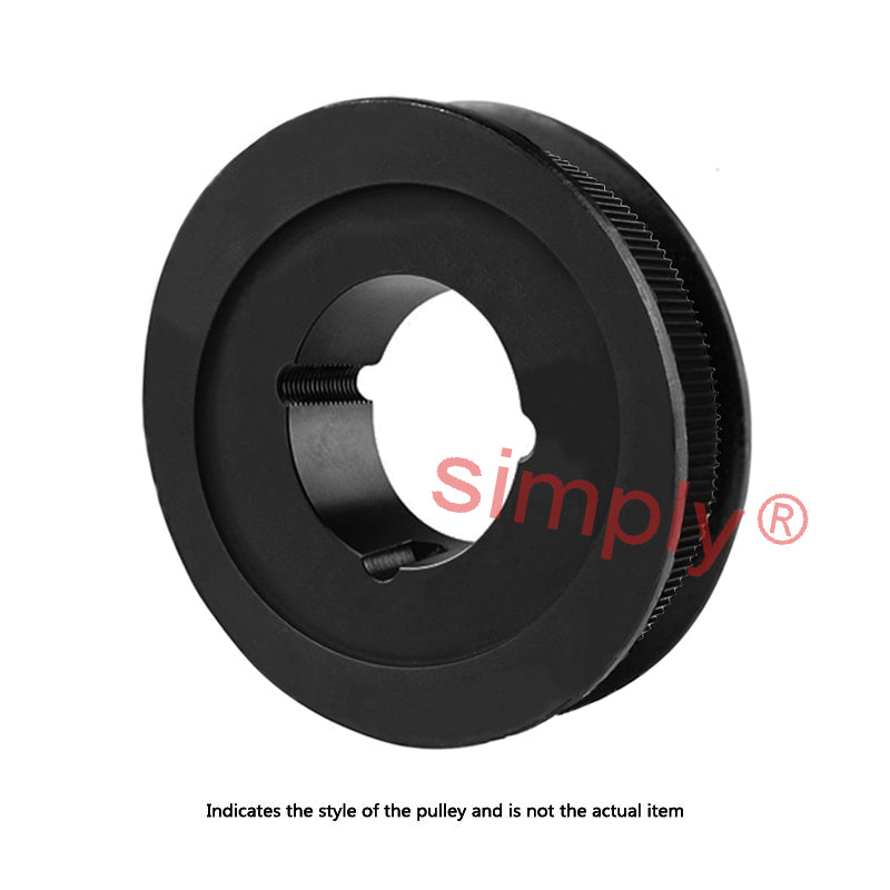 PC14M-40S-37 - 14mm Pitch 40 Tooth Polychain and Synchrochain Steel Taper Bore Timing Belt Pulley for 37mm Wide Belts