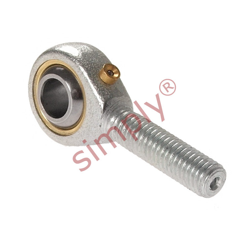 Budget POSB8 Right Hand Steel / Bronze Lined Plain Male Rod End 1/2 inch Bore 0.5000-20UNF Thread