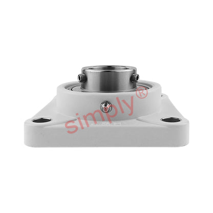 RHP PSF3/4CR Thermo Plastic Four Bolt Square Flange Housing with 3/4 inch Bore Stainless Insert - Allow 2-3 Days