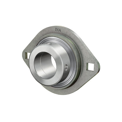 INA RATY40XL Two Bolt Sheet Steel Oval Housing with Grub Screw Insert 40mm Bore