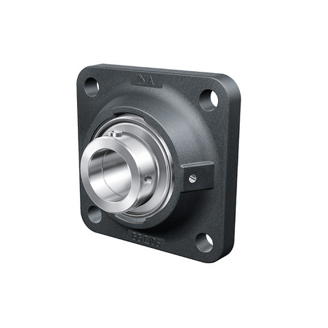INA RCJ55XL Four Bolt Cast Iron Square Housing with Eccentric Collar Insert 55mm Bore