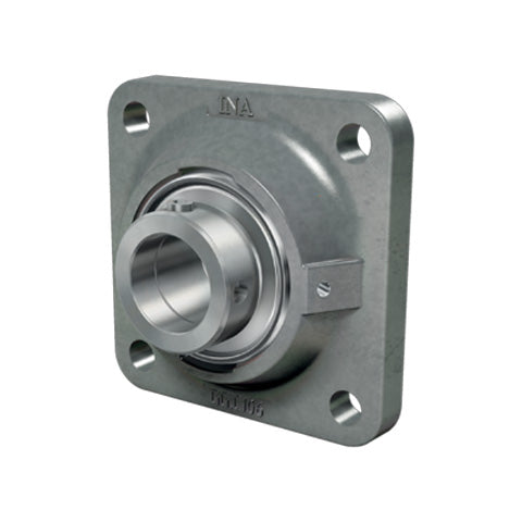 INA RCJ45XLFA125 Four Bolt Cast Iron Square Housing with Eccentric Collar Insert and Anti-Corrosion Protection 45mm Bore